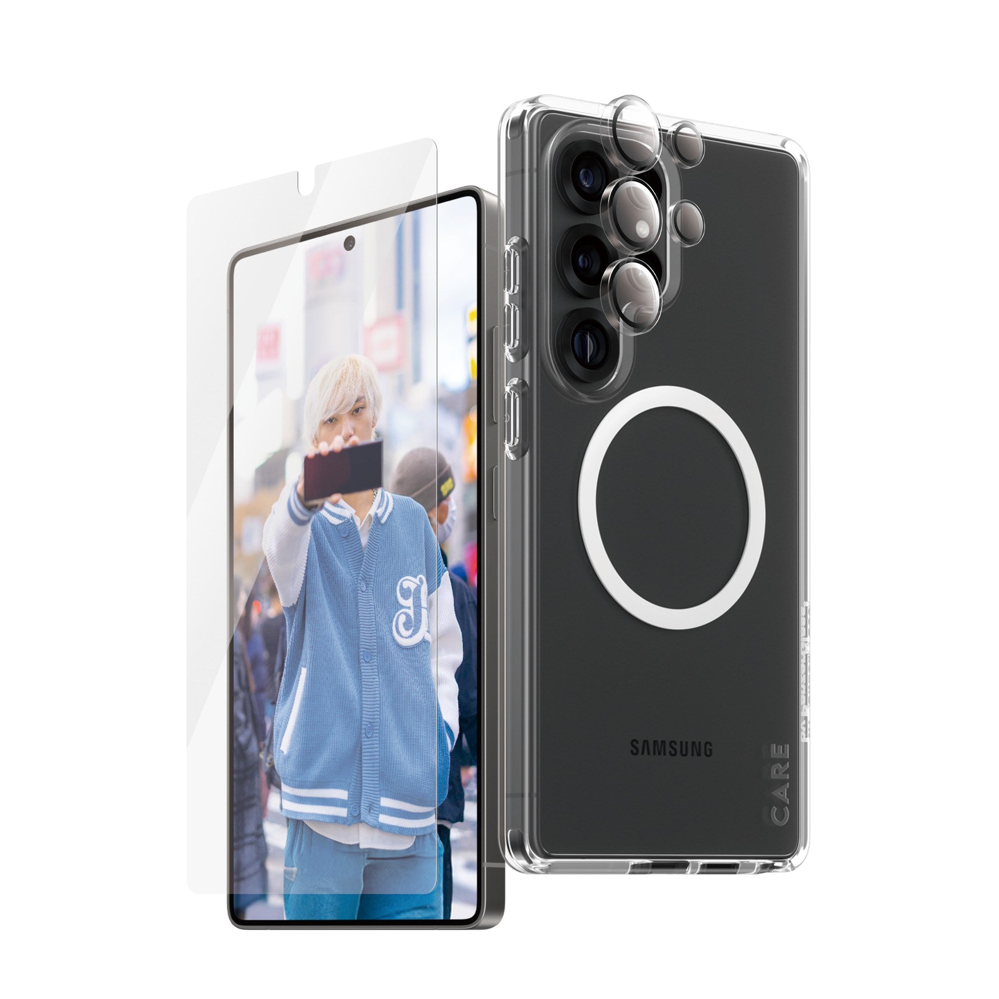 CARE by PanzerGlass® Flagship 3-in-1 Set Samsung Galaxy S25 Ultra